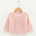 thumbnail image 4 of BOOMNY Toddler Infants Boys Girls Sweaters Long Sleeve Solid Color Thick Knitted Sweater For Kids Warm Fall Winter Sweaters, 4 of 4