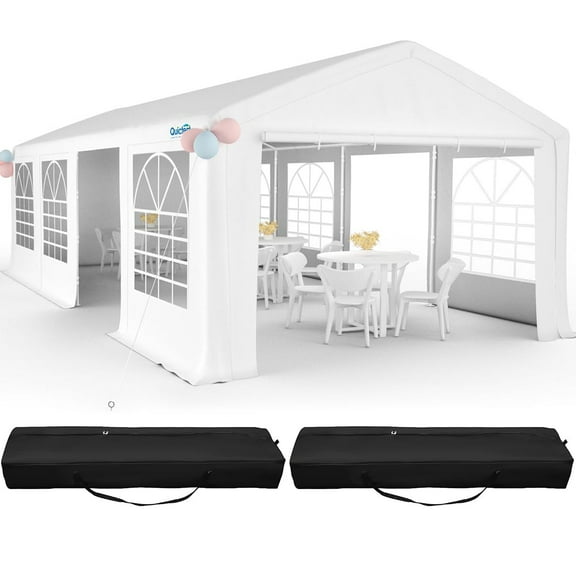 Quictent 13'x26'ft Heavy Duty Party Tent Wedding Outdoor Gazebo with Carry Bags