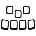 thumbnail image 1 of 7x Cubierta de la parrilla delantera del coche Cubiertas de insertos de parrilla duraderas para Compass Black Negro Zulema Cubierta de la parrilla delantera, 1 of 8