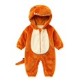 thumbnail image 3 of YunPes Toddler Kids Animal Onesie Cute 3D Hood Soft Flannel Long Sleeve Jumpsuit Zipper Closured Fall Winter Warm Cozy Loungewear, 3 of 5