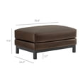 thumbnail image 4 of Modway Roscoe Vegan Leather Ottoman in Brown, 4 of 10