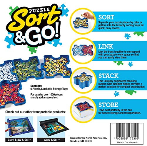 Ravensburger Sort And Go Jigsaw Puzzle Accessory Sturdy And Easy To Use Plasti