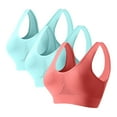 thumbnail image 1 of HongQid Womens Sports Wireless Bras Comfortable Push Up Bra No Underwire Bra Full Support Lift Everyday Seamless Tshirt Bras, 1 of 2