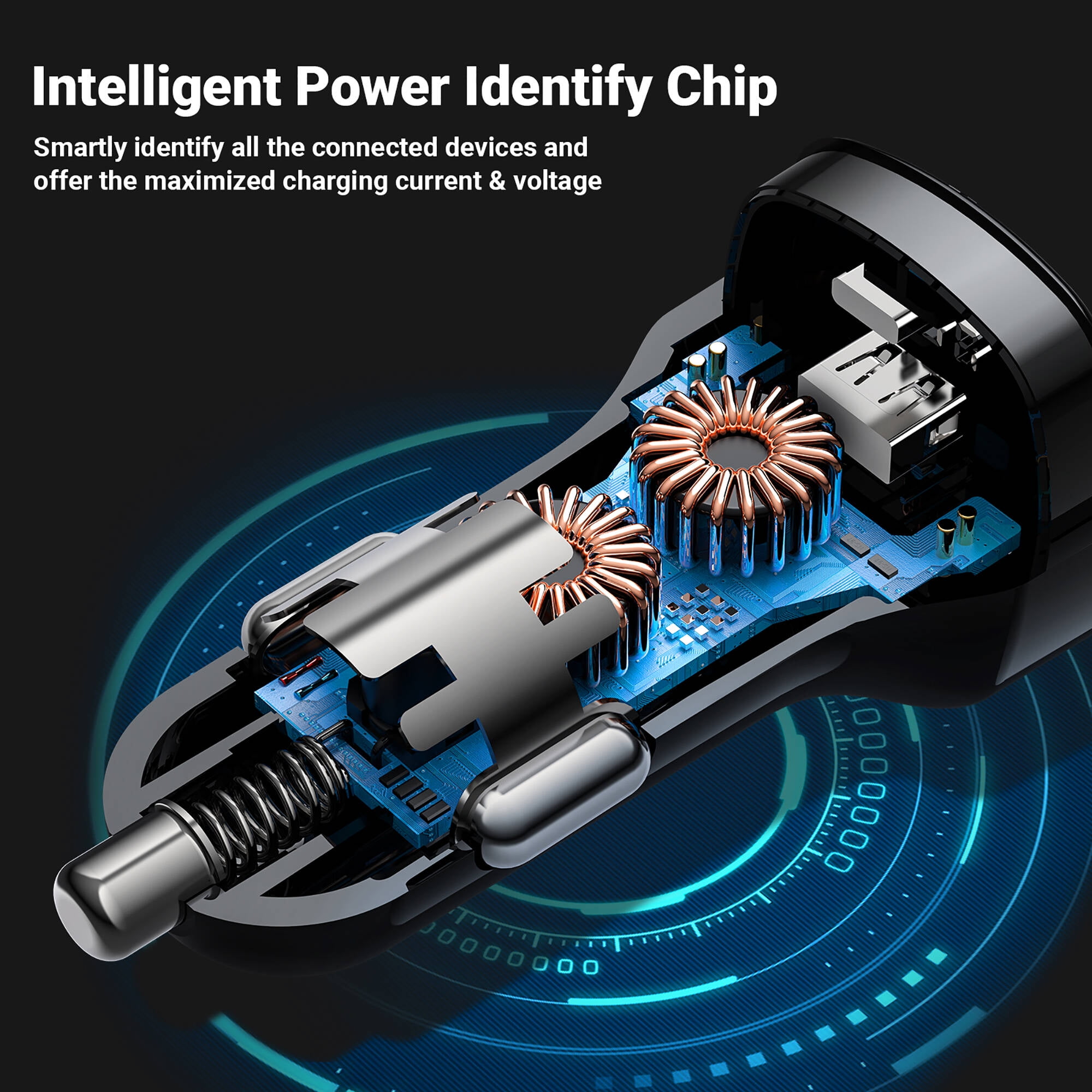 Buy ACEFAST 66W Fast Car Charger USB C with Voltage Display PD Fast