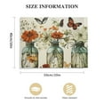 thumbnail image 3 of ARISTURING Bathroom Wall Decor Flower Wall Decor Canvas Wall Art Butterfly Flowers Vase Botanical Wall Art Bathroom Signs Framed Poster Artwork Prints Pictures for Home Office Bedroom  20x16in, 3 of 6