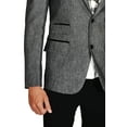 thumbnail image 3 of Blazer en Lin Gris Moderne et Élégant pour Hommes. Ce Produit Est Fait sur Commande., 3 of 3