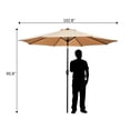 thumbnail image 5 of 2.7M Hand-Cranking Style Waterproof Folding Sunshade Tawny, 5 of 24