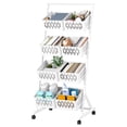 thumbnail image 3 of Carbon Steel Kitchen Storage Basket, Stackable Mesh Storage Basket with 360 Degree Wheels, Fruits Vegetables Storage Basket Cart, Pantry Organizer Rack with Detachable Baskets, 4 Tiers, 3 of 7