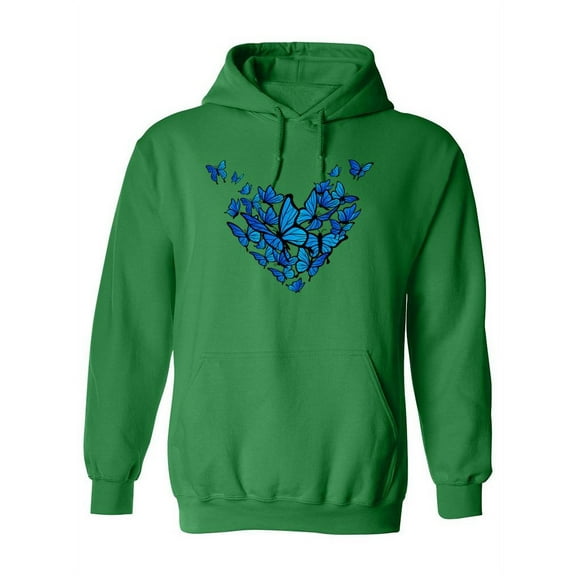 Butterflies Forming A Heart. Hoodie Women -SPIdeals Designs, Female Medium