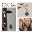 thumbnail image 3 of WRITWAA Trolley Token Key Ring Shopping Cart Coin Black Stainless Steel 4Pcs 2.95X0.91X0.08In, 3 of 8