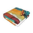 thumbnail image 3 of Throw Blanket for Couch Sofa and Bed, Vintage Beach Sunset Soft Plush Throw Blanket, Fuzzy Cuteness Comfy Warm Washable Flannel Blanket Throws for All Season, 3 of 8