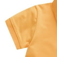 thumbnail image 5 of FLMEI 1-9T Girls Boys Lapel T- Shirt Short Sleeve Tees Casual Button down Tops for Baby Kids Toddler Summer Tees Shirt, 5 of 7