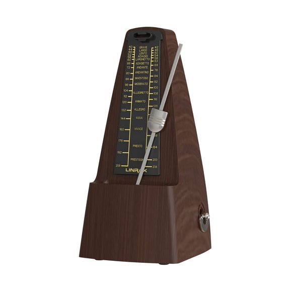 Linrax Métronome Mécanique M2 pour Piano Guitare Basse Ukulélé Tambour Violon Violoncelle Saxophone Trompette et Autres Instruments de Musique, Tempo de Piste
