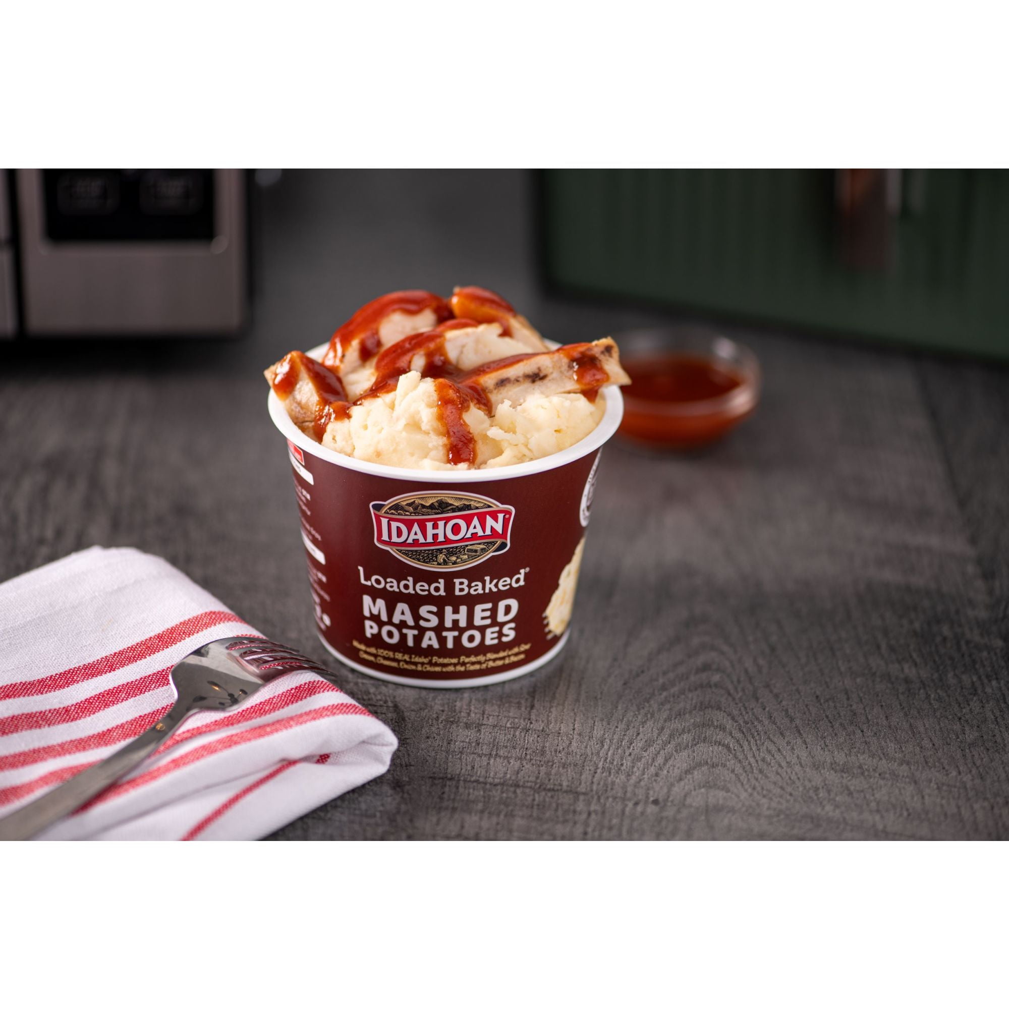 (4 pack) Idahoan® Loaded Baked Mashed Potatoes, 1.5 oz Cup