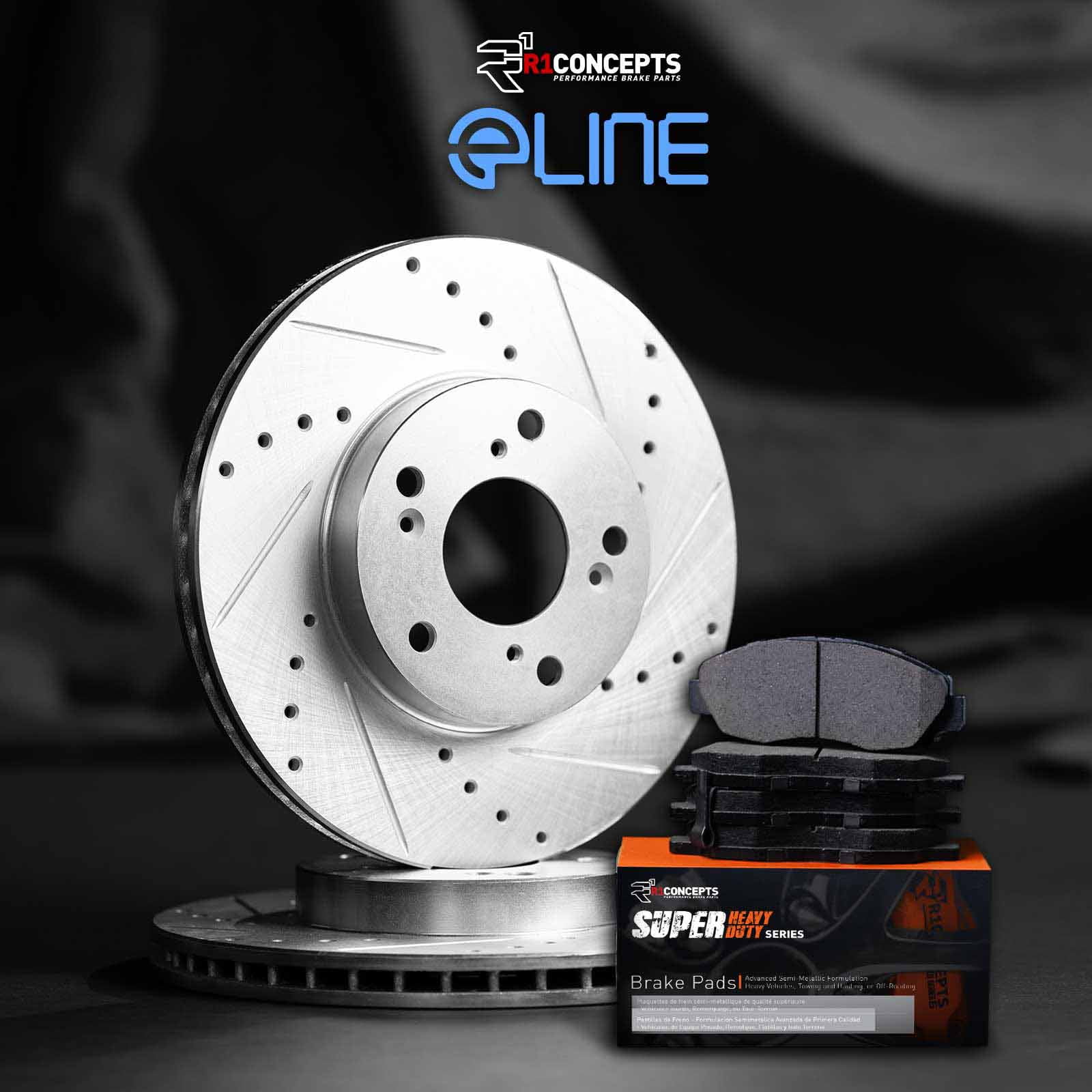 R1 Concepts Rear Brakes and Rotors Kit