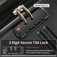 thumbnail image 5 of Luggage Sets 3 Piece, Hardside Expandable Suitcase Set with Spinner Wheels and TSA Lock, Lightweight Travel luggage Set  Carry On 20 24 28 Inch, Gradient Black, 5 of 7
