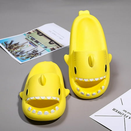 

Men s EVA Shark Graphic Slides Non-Slip Open Toe Comfort Slippers for Beach Bath