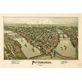 thumbnail image 2 of Vintage Maps 18x13 White Modern Wood Framed Museum Art Print Titled - Pittsburgh-Pa 1902, 2 of 4