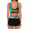 thumbnail image 4 of Lopeceal Women's 2 Piece Bandage Sporty Bathing Suit Scoop Neck Boyshorts Bikini Swimsuit, 4 of 4