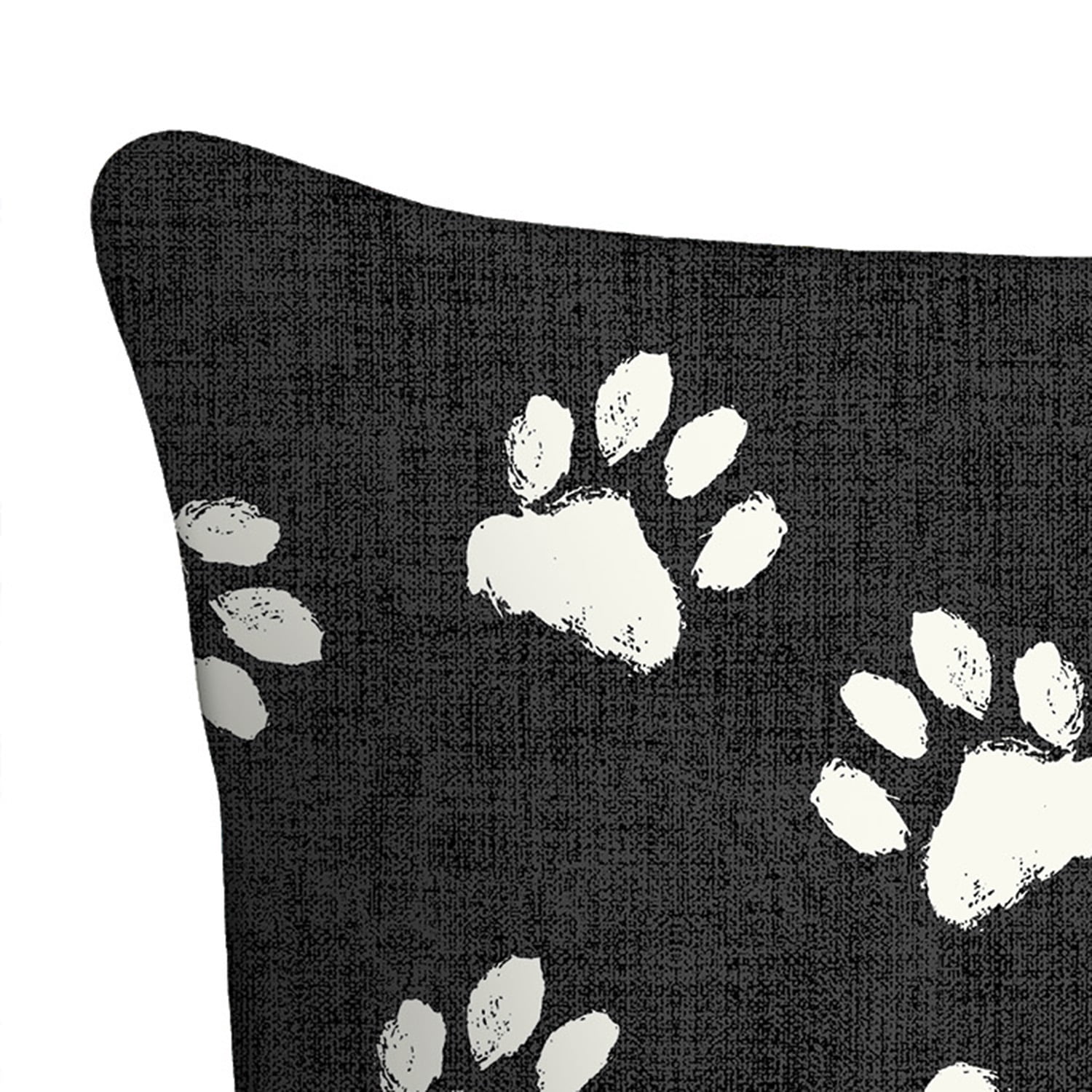 Mainstays 16" x 16" Love Lives Here Decorative Outdoor Throw Pillow, Black