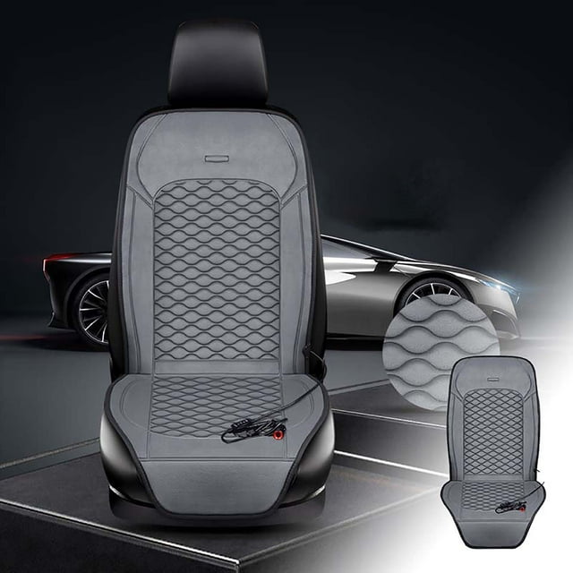 Dsscvnef Fast Heating Car Heated Seat Cushion Comfortable Car Seat Cushion Winter Heating Car Seat Heating Short Heated Seat Cushion 12V Efficient Heating