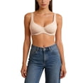 thumbnail image 2 of Women's Push up Bra with Underwire Solid Color Adjustable Straps Seamless Comfortable Bra Beige 38B, 2 of 6