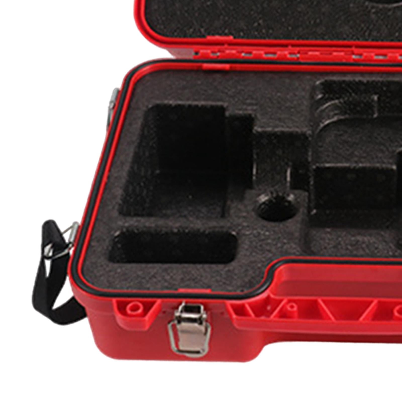 SunniMix Surveying and Mapping Instrument Box Level Carrying Case Multipurpose Waterproof red