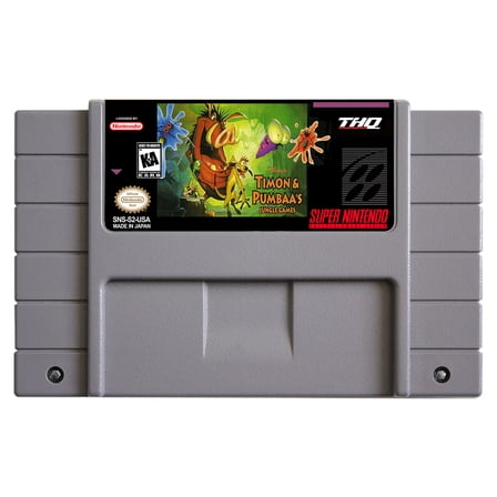 SNES Games Cartridge Timon ' Pumbaa's Jungle Games