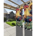 thumbnail image 3 of nqOlkjepod Outdoor Curtains for Patio Waterproof, Vintage Sunflower Rooster Outdoor Privacy Panels Grommet, Pastoral Watercolor Plaid Blackout Outside Curtains for Porch/Cabana 54"x108", 2 Panels, 3 of 8