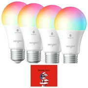Sengled_LED Color Smart Bulb 4-Pack Bundle A19 E26, 8.7 Watts, 60 Watts Equivalent, Bluetooth, Alexa
