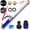 bleu, variante sur Kits de Laveuse à Jet Hydro Laveuse Haute Pression Extensible avec 2 Buses Pulvérisateur d'Arrosage pour Jardin Outil de Nettoyage de Fenêtre de Voiture