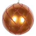 thumbnail image 1 of Vickerman MT198288D 6 in. Copper Candy Glitter Net Ornament - 2 per Bag, 1 of 3