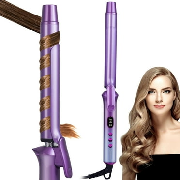 Curling lron, Ceramic Coating Barrel Curling Wand,0.98 in, LED Display with 14 Heat Setting, All Hair Types