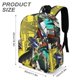 thumbnail image 3 of Persona 4 Golden-theme Backpack, Campus style schoolbag Bookbag with Adjustable Shoulder Straps And Large Zip Compartment, Unisex Travel Bags.42x30x15cm, 3 of 6