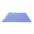 thumbnail image 2 of Ahgly Company Machine Washable Indoor Rectangle Solid Blue Modern Area Rugs, 2' x 3', 2 of 4