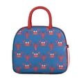thumbnail image 2 of Lunch Bag Lunch Box for Women Reusable Insulated Lunch Bags,Water-Resistant Cute Crab and Lobster Sealife Pattern Cooler Lunch Tote Bag, Large Capacity for Work Travel Picnic, 2 of 6