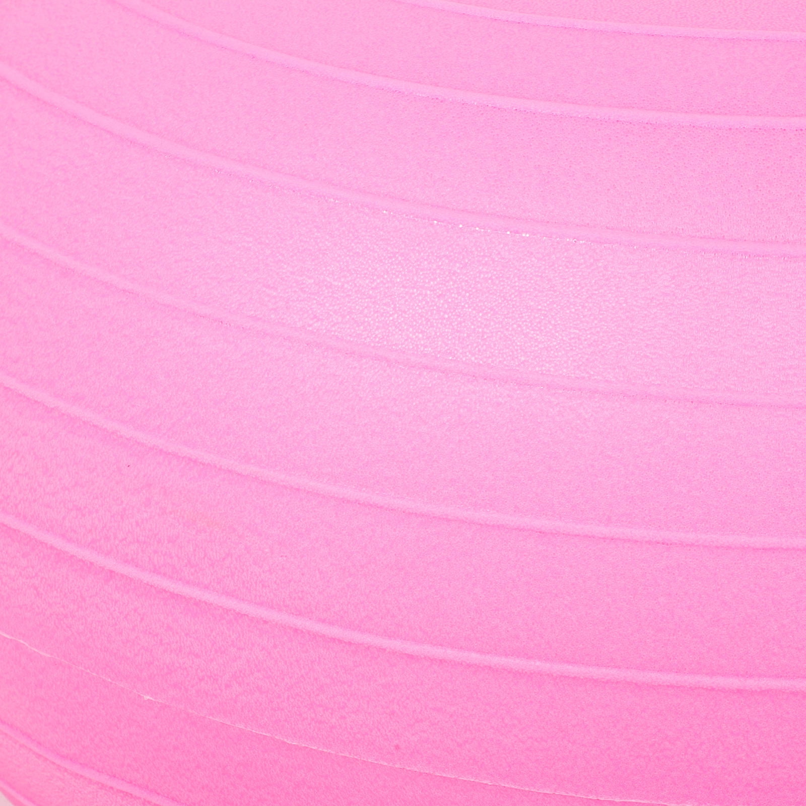 AURARMLET Portable Pink Fitness Ball for Exercise and Balance Training Soft Nonslip PVC Material