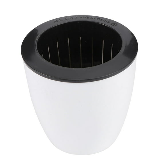 LABSERRON 1Pack Self-watering Planter Round Plastic Flower Pots for Indoor Plants with Moisture Supply 11x10.3x7cm