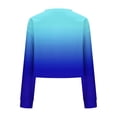 thumbnail image 3 of Womens Cropped Fall Clothes, Crewneck Sweatshirts for Women Fashion Loose Fit Ombre Tie Dye Long Sleeve Pullover, 3 of 4