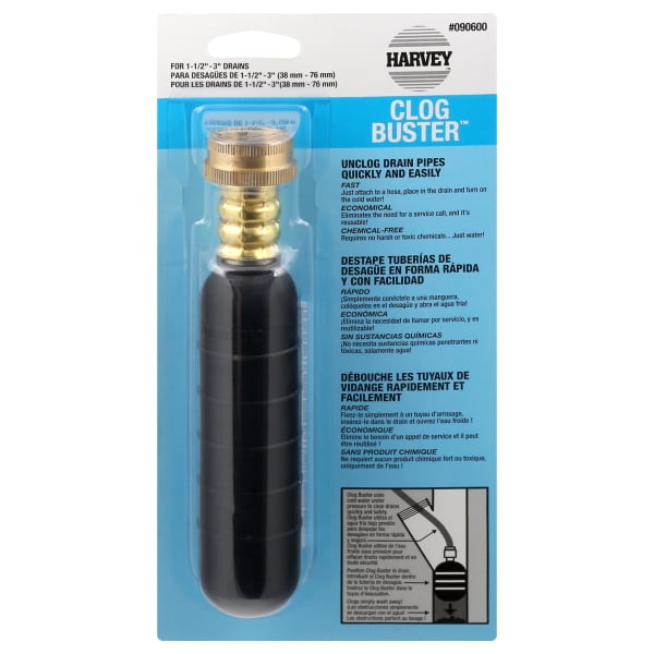 Harvey 090600 Clog Buster Fits 1.5 3 in. drains