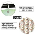 thumbnail image 4 of Cheapark Easter Bunny Egg Shower Curtain Home Bathroom Waterproof Wet Dry Separation Partition for Spring Holiday Decor, 4 of 4