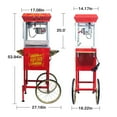 thumbnail image 3 of Weetoo Popcorn Machine Maker 8oz Popper with Cart 650W Vintage Movie Theater-style, 3 of 7