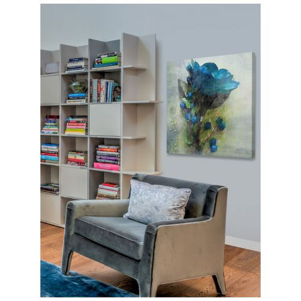 "Blue Melody" Painting Print on Wrapped Canvas