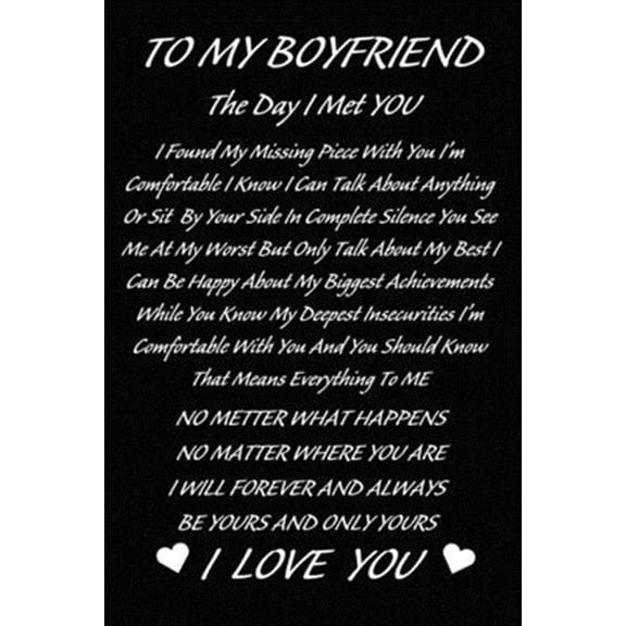 Pre-Owned To My Boyfriend The Day I Met You I Found My Missing Piece: The Best Cute Valentines Day Gifts for Boyfriend, Couples Gifts for Boyfriend From Girlfriend, Valentines Day Gift (Paperback)
