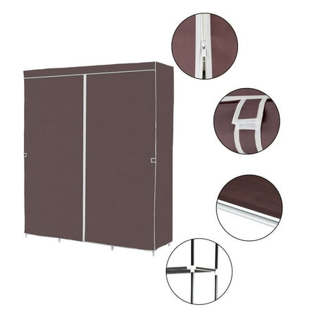 60 Portable Clothes Closet Non Woven Fabric Wardrobe Storage