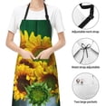 thumbnail image 4 of Kdxio Sunflowers in Bucket Apron with Pockets Adjustable Kitchen Aprons for Men Women Waterproof Aprons for Cooking,Drawing,Crafting, Baking Household Cleaning, 4 of 8