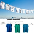thumbnail image 3 of Retractable Clothesline Drying Rack, Telescopic Clothesline Clothes Drying Rope Wall Mount Compact Hanging String Clothe Hanger  for Indoor Outdoor Supplies, 3 of 8