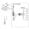 thumbnail image 3 of VST Under-Cabinet LED Lights, 2W (12W Total, 60W Equivalent), Wired Touch Dimmer, Recessed or Surface Mount, 4000K, 6 Pack，Black, 3 of 7