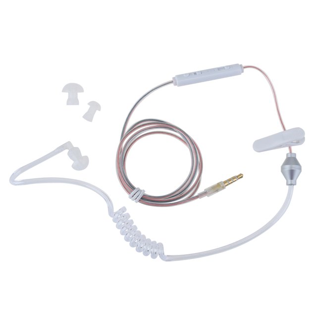 Audífonoses antirradiación a prueba de tubo de aire de 3,5 mm para iPhone Android PC