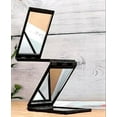 thumbnail image 4 of Foqnuq Tetrahedral Folding Mirror Multi-Angle Compact Lightweight Ideal for Makeup Grooming Home Office Vanity Decor, 4 of 5